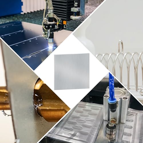 LAVMHAB 2 Stück Aluminiumblech 1.5mm Dick Aluplatten, 150mm X 150mm (15 cm x 15 cm) Aluminium Platte mit Schutzfolie Alubleche Aluminium blech für DIY Handwerk