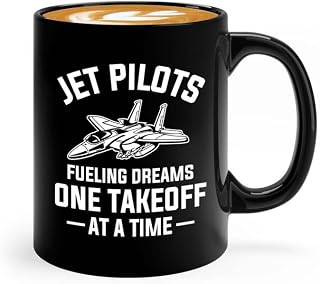Pilot Coffee Mug 11oz Black - pilots Fueling dreams - Pilot Gifts Airplane Flying Captains Aviator Airline Aviation