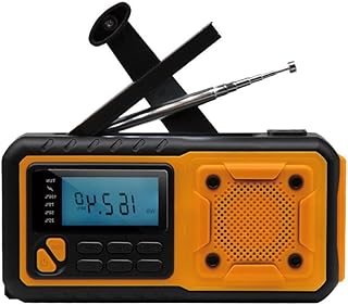 LIANXUE Rádio meteorológico 4000 mAh Power Banks Carregador solar de telefones celulares carregamento manivela lanterna ao ar livre manivela rádio lanterna solar carregador de telefones celulares solar manivela mão