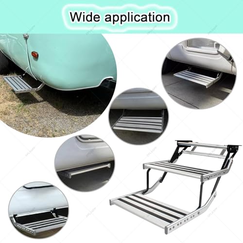 Marchepieds rétractables 200 kg pour camping-car avec éclairage LED intégré - 4