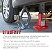 22 Ton (44,000 lbs) Heavy Duty Pin Type Professional Car Jack Stands with Lock Adjustable Height to 19.75