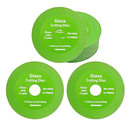 3Pack Glass Cutting Disc, Generally Used for 4 inch Angle Grinder Glass Ceramic Smooth Cutting and Polishing Diamond Cutting Disc, Used for Glass Ceramic Diamond Marble Jade Crystal Cutting Sand Wheel