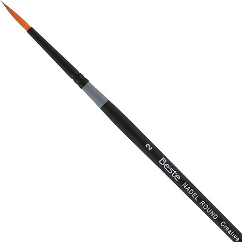 Vista 8 de Beste Golden Taklon - Cepillo de fibra de taklon de diferentes tamaños y formas., Ronda Nadel, 6