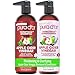 PURA D'OR Apple Cider Vinegar Thin2Thick Set Shampoo & Conditioner (2 x 16oz) Biotin, Keratin, Caffeine, Castor Oil, Sulfate Free, Natural Ingredients, All Hair Types, Men & Women (Packaging may vary)