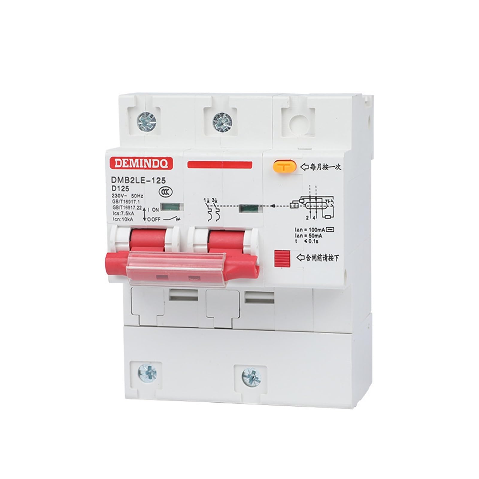 DZ47LE Domowy wyłącznik zabezpieczający przed wyciekiem zabezpieczenie przed zwarciem jednofazowy przełącznik powietrza mały wyłącznik automatyczny