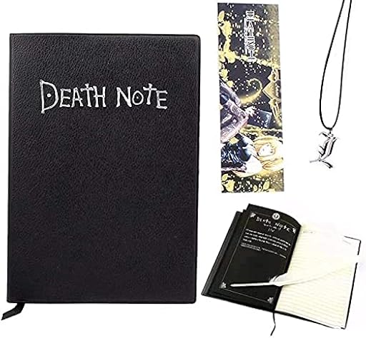 Cuaderno Death Note con bolígrafo, cuaderno de cosplay Death Note con tema de anime de moda, regalos para amantes de cosplay, se puede usar como diario y cuaderno | Ya disponible en tu tienda friki favorita! En mundofriki.es!