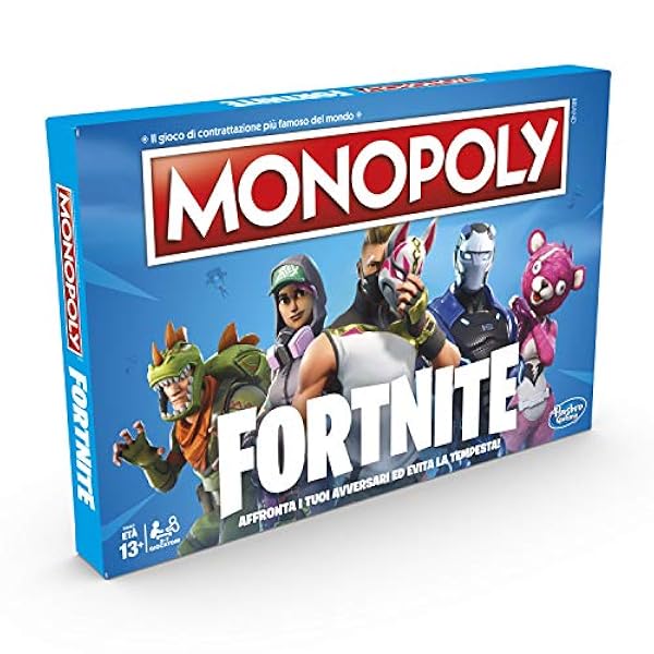 Hasbro Monopol Fortnite brädspel (italiensk version) flerfärgad