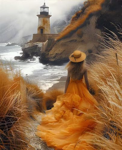 数字油絵 レトロ 数字キットによる絵画 女性 Paint by Numbers DIYペイント 大人の 初心者 子供用 簡単に塗れる アクリル水彩絵の具 手芸 画材 手工芸 キット 3つのペイントブラシと1つのセットのアクリル顔料を使用 ホーム オフィス装