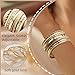 Gold & Silver Bracelets Set for Women, 10Pcs Stackable Bangle Pack, Dainty Layered Bracelet Jewelry, Vintage Geometric Boho Style Fashion Accessories, Gift Jewelry for Women (10Pcs Gold Bracelets)