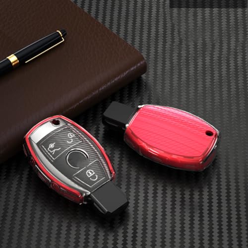 Coque clé Mercedes W204 W205 W212 compatible avec classes A B C E GL S GLA GLK CLS AMG