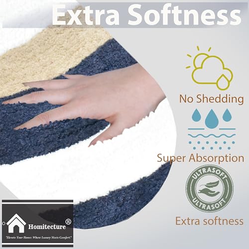 Image of Wave Super Soft Anti Skid (40x60 cm) Super Absorbent Mats Microfibre 2000 GSM Door Mats for Home /Bathroom /Bedroom /Kitchen /Floor Mat (Pack of 1) Pattren - Solid, Color - Multicolour