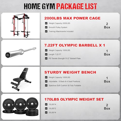 Image of WM3-V4 Folding Squat Rack, Wall Mounted Power Rack with Dual Independent Pulley System, Functional Trainer with 5 Adjustable Function Modes for Space Saving