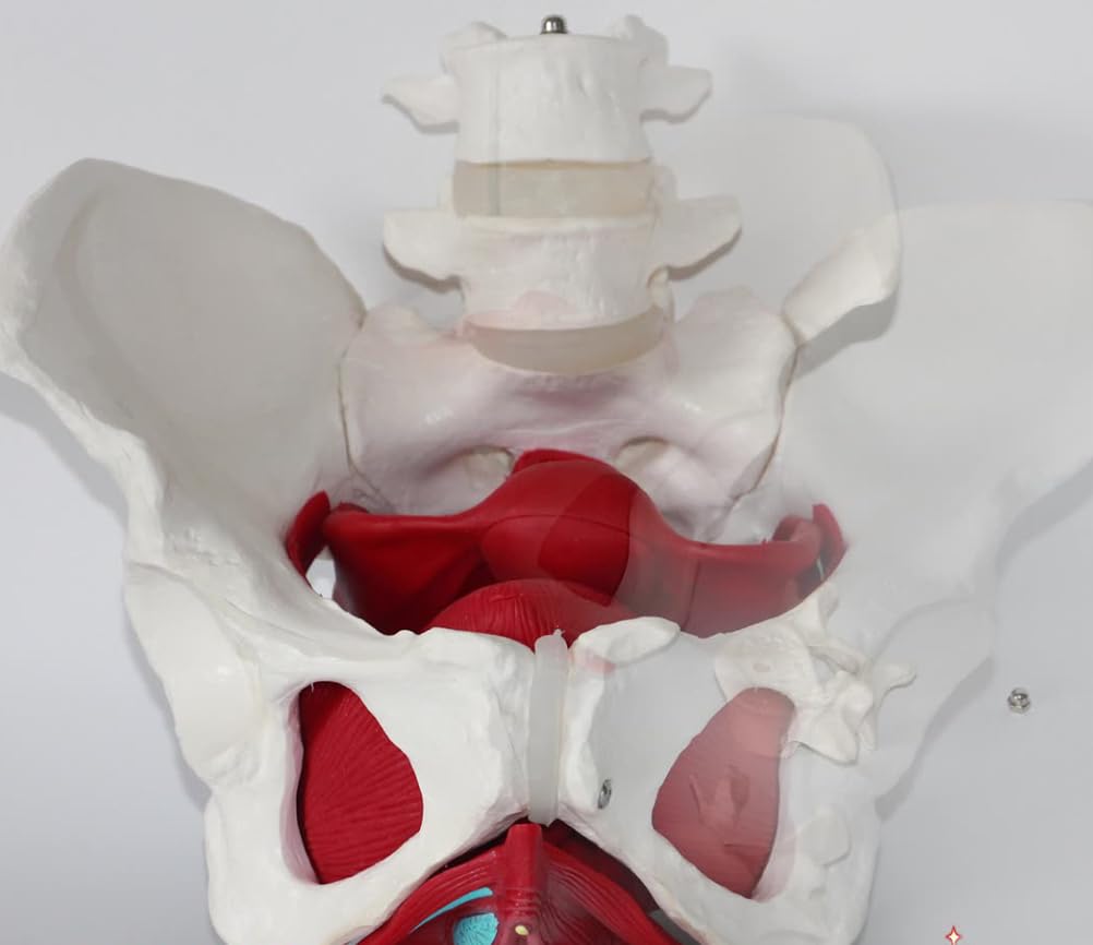 Menschliches Organ Körper Anatomisches Weibliches Becken Modell Gynäkologie Training Arzt Geschenk Schambein und abnehmbare Organe Beckenbodenmuskeln Anatomisches Modell Laborbedarf