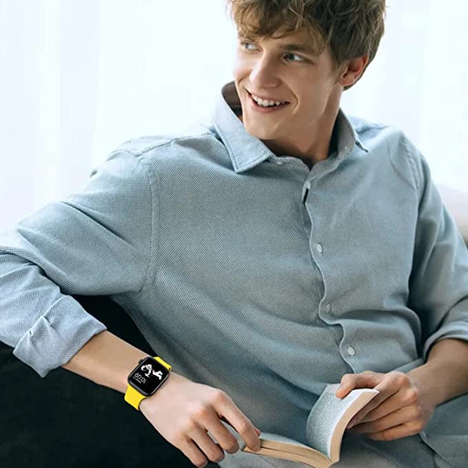 Image of MINX Smart Watch Strap Compatible for Apple Watch Band 38mm / 40mm / 41mm / 42mm / 44mm / 45mm / 49mm Series 8 /7 / 6 /5 / 4 /3 / 2 /1 SE Soft Silicone (Combo Packs)