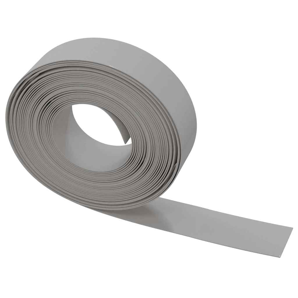 Orli da giardino in polietilene 4 pezzi 10 M Grigio | Flessibile, facile da installare, per laghetto e vialetta, altezza 15 cm