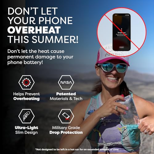Image of PHOOZY Apollo Thermal Phone Case | Insulated Phone Pouch Extends Battery Life 3X | Heat Resistant Drop Protection | Military Grade Water Resistant | Large | Silver