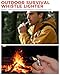 IUMIUN 3-in-1 Fire Starter Survival Tool -Titanium Emergency Whistle, Kerosene Lighter & Mini Pill Holder, IPX8 Water-Resistant, Dust-Resistant, Compact for Hiking, Camping, Rescue(Fuel not Included)