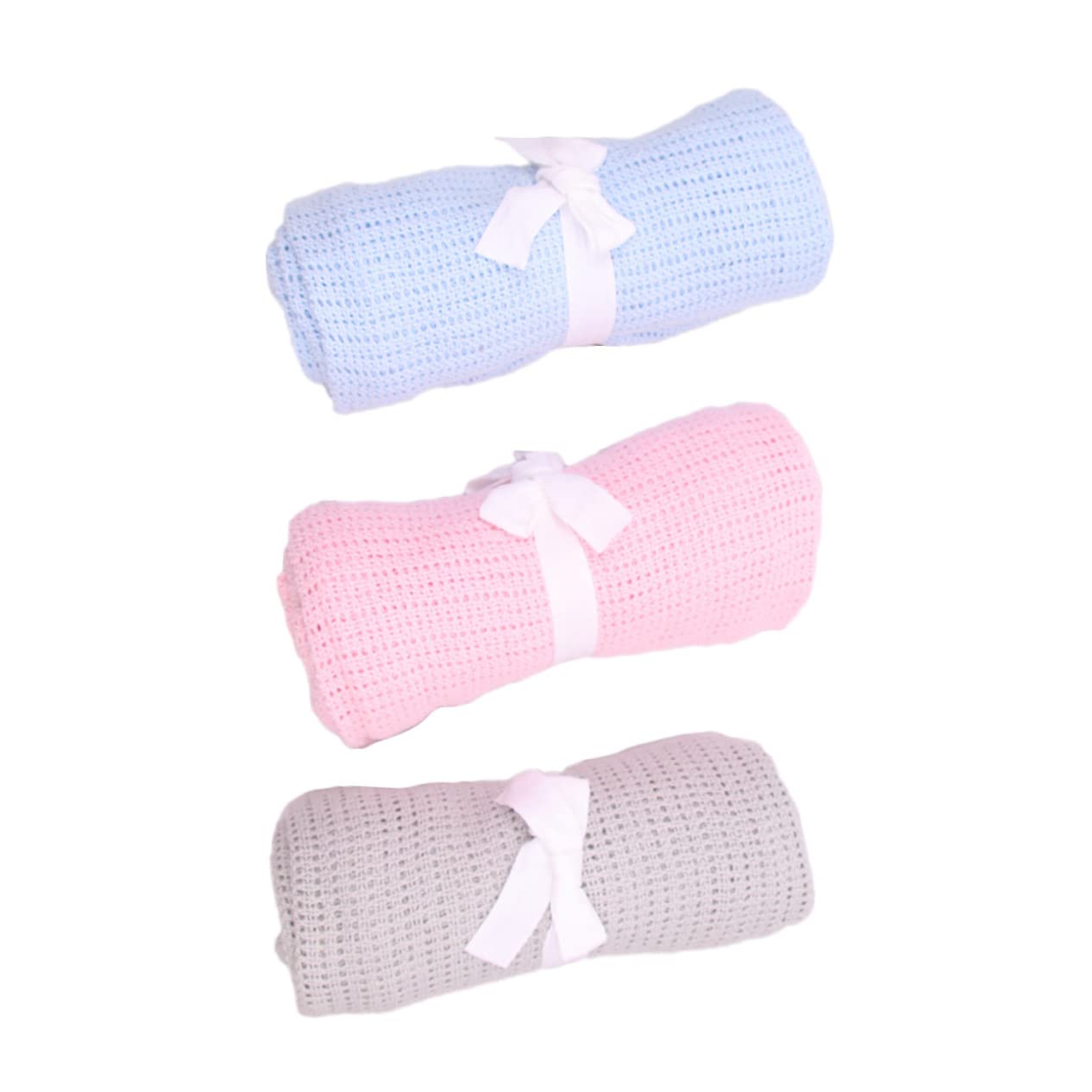 3pezzi Coperta Per Ragazzo Ragazza Morbide e Versatili Per Culla e Passeggino Per Comfort e Stimolazione Tattile