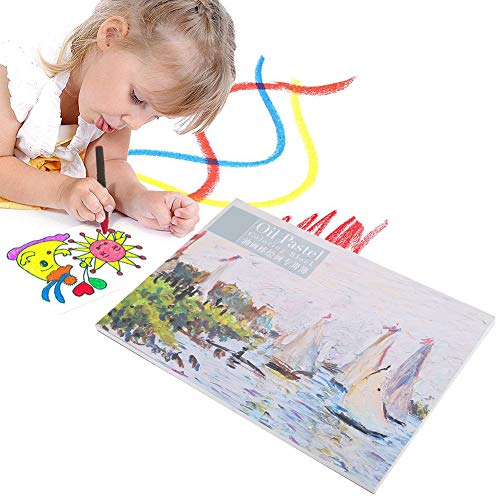 Yosoo Health Gear A4 Oil Painting Paper, Oil Pastel Sketch Book, Artist Sketch Pad, A4 Pastel Paper 20 Sheets, 210x297mm