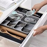 Kitchen Gadgets Set 13 Piece, Space Saving Cooking Tools Includes Cheese Grater, Pizza Cutter, Peeler, Bottle Opener, Garlic Grinder, Collapsible Measuring Cups Spoons for Small Kitchen RV Camp