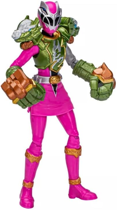 Miniatura 2 de Power Rangers Dino Fury Smash Armor Pink Ranger - Figura de acción de 6 pulgadas inspirada en un programa de televisión con accesorios para armas