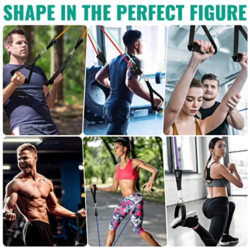 Heavy Resistance Bands For Working Out Exercise Bands Resistance Bands Set Stretch Bands For Exercise Band Door Anchor Resistance Band With Handle Ligas Para Hacer Ejercicio Fitness Bands Workout Band #TOP4