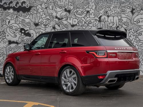 Calcomanía para poste de pilar negro brillante para Land Rover Range Rover Sport 2014 a 2021 5
