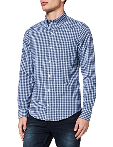 Izod Poplin Check BD Shirt Camisa Casual Cover