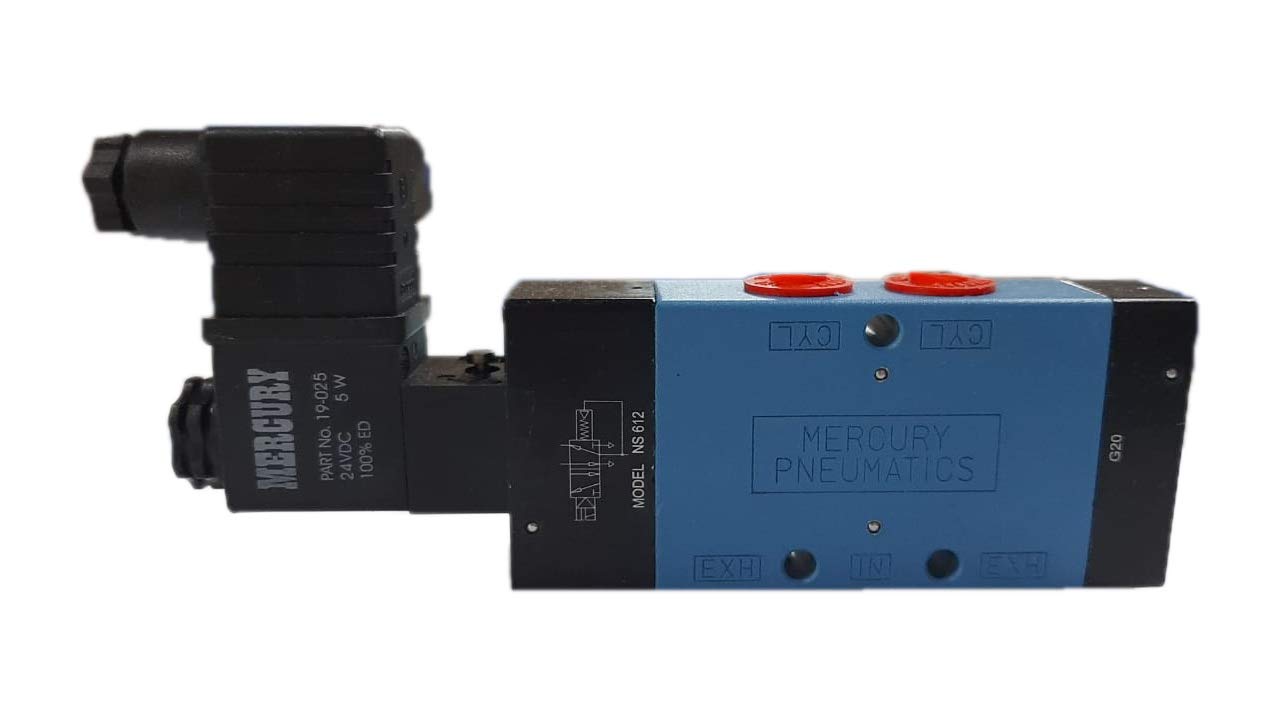 Mercury Pneumatic Single Solenoid Valve NS612 1/4" x 5/2