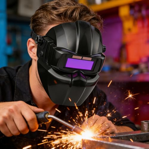 Casque de soudage auto-occultant réglable pour visage - 3