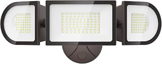 Onforu 100W LED Security Light, 9000LM Outdoor Indoor Flood Light with 3 Adjustable Heads, IP65 Waterproof LED Exterior Floodlight, 6500K White Wall Mount Security Light for Garden,Garage,Yard,Eave