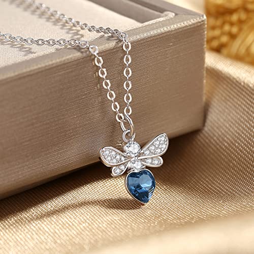 crystal necklace, women's pendant necklace, 925 sterling silver necklace， birthday and Valentine's Day jewelry gifts for mothers, wives and girls, friends, with a variety of clothing, to participate in various parties3