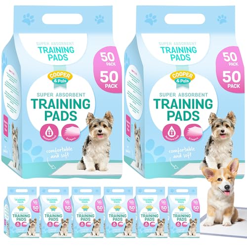 100pk Puppy Training Pads Premium Puppy Pads Perfect for Puppy Toilet Training Dog Training Pads for Puppy Training Ideal Indoor and Outdoor Pee Pads Dogs Absorbent Dog Pee Pad for your Furr Baby