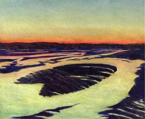 Wall art peintures le dragon en hiver de John Leslie Breck 60x90cm