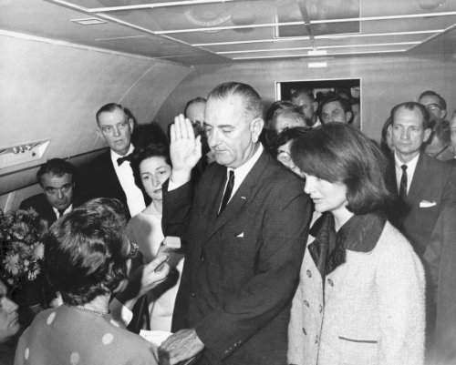 New 8x10 Photo: Lyndon Johnson takes Oath of Office, 1963