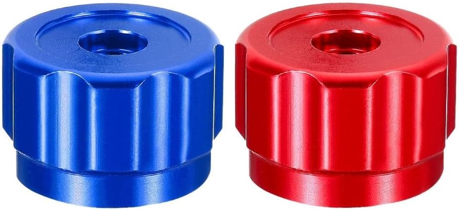 2 Piezas Manija de Rueda Redonda Aleación de Aluminio para Aire Acondicionado