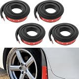 1,5m Kotflügelverbreiterung Universal, 4 Stück Selbstklebende Schutzleisten für Auto Radläufe, Flexible & Langlebige Fender Flares, Einfache Montage & Universelle Passform für PKW & Motorräder