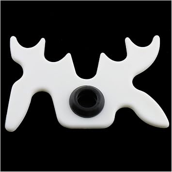 Billiard Bridge Head White Plastic Moosehead Bridge Head Billiards Cue Rack Bridge Head Non-Slip Billiards Snooker Pool Cue Rest Bridge Head Holder