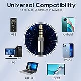 Earphones Wired In-Ear Headphones with Microphone and Pure Sound, Wired Earbuds with Strong Bass and Noise Isolating, 3.5mm Earphones for Samsung, Android,Tablet, iPad, MP3, 3.5mm Devices - Image 5