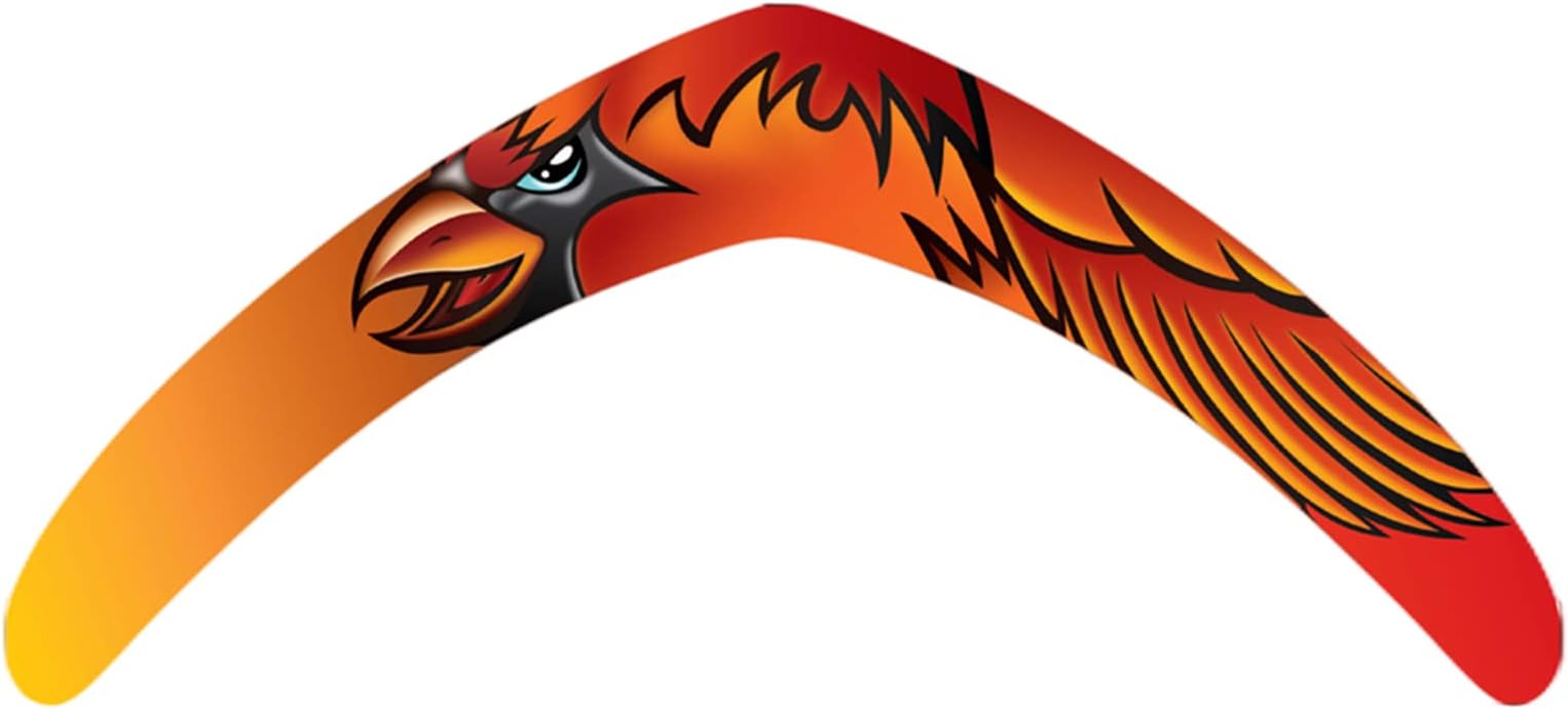JIUAI EVA Boomerang for Kids, Soft Boomerang Adults, V-Shaped Returning Boomerangs Sports Backyard Children Game Funny Gifts (Red-Eagle)