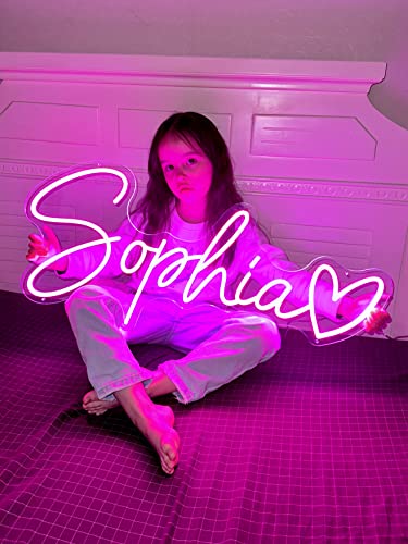 Leel Custom Neon Signs - Neon Sign Customizable For Wall Decor, Personalized Led Neon Light Sign For Home Decor,Bedroom, Wedding, Birthday, Party, Bar, Gift, Or Business #TOP1