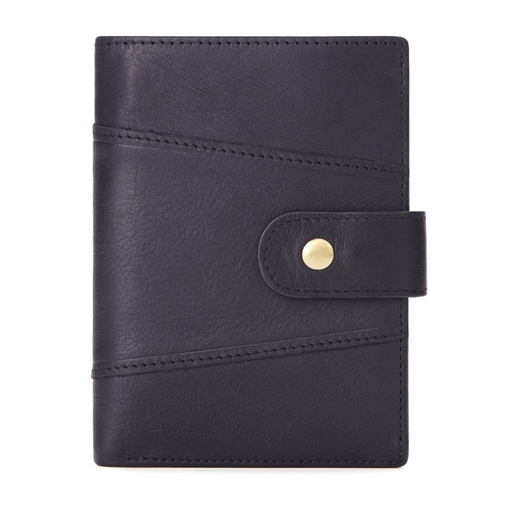Wallet Men Clutch Money Bag Leather Men Wallets Short Male Purse with Coin Pocket Card Holder Color C