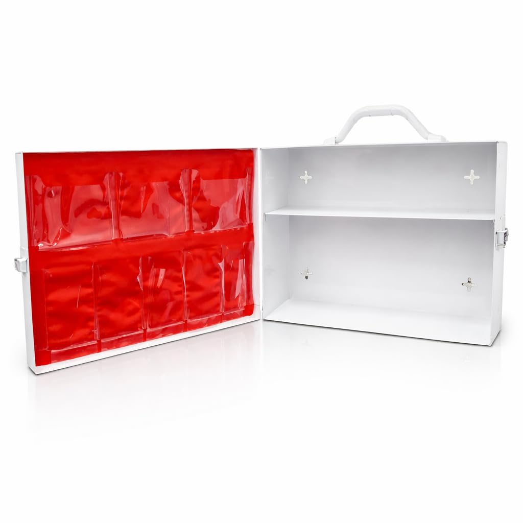 Amazon.com: Rapid Care 2-Shelf Metal First Aid Cabinet Empty Wall