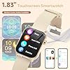 TRAUSI Smart Watches for Women Men, 1.83 inches HD Smartwatch with 120 Sports Modes, Heart Rate/Sleep Monitor, IP67 Waterproof, Bluetooth Call & Music Control for iPhone/Android (Golden) #5