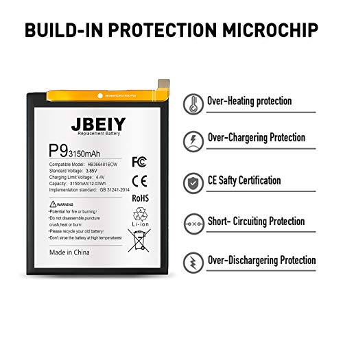 Batteria per Huawei P9/ Honor 8, JBEIY Nuova