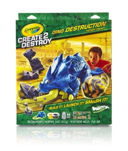Crayola Create2Destroy Dino Destruction Tricerachomps Kit