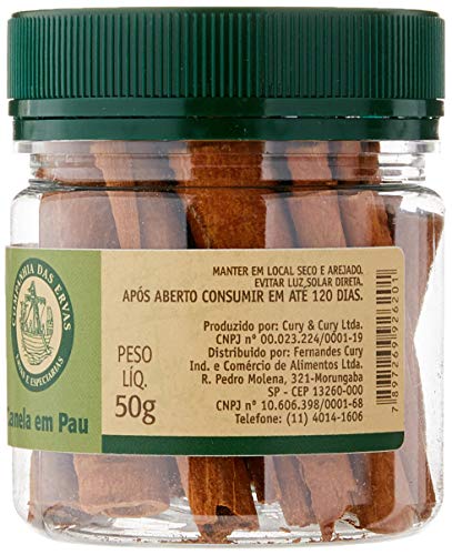 Canela em Pau Companhia Das Ervas Pote Pet 50g
