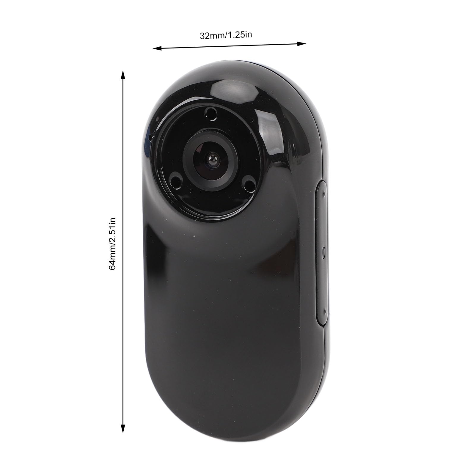 Pet Collar Camera 1080P HD, Small DV Action Camera. Full HD Video & Photo, 2-3 Hours Work, 130° Wide Angle, for Travel, Riding, Pet with LCD Screen, for Mountain Recording (32GB)