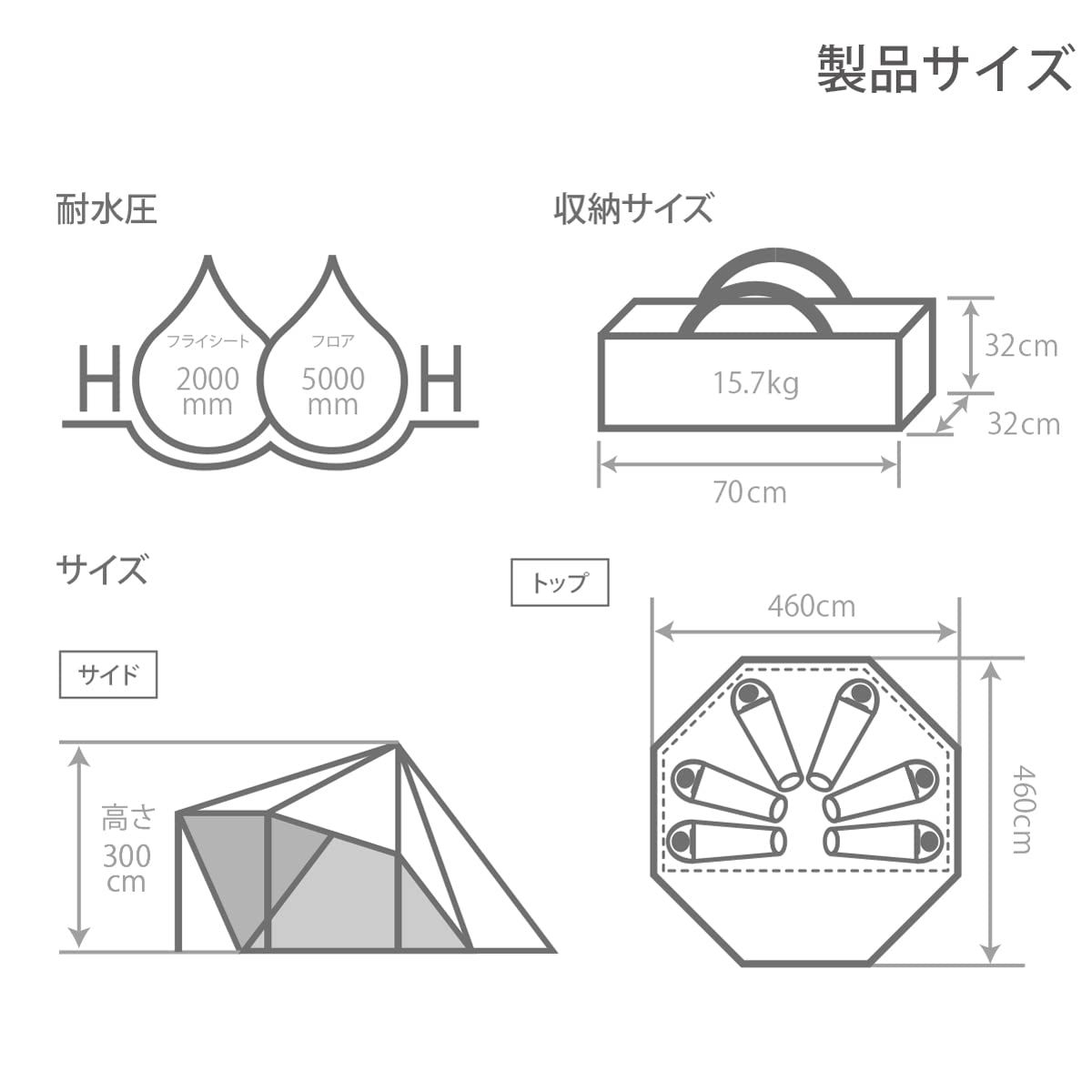 Amazon | DOD(ディーオーディー) ヤドカリテント ツールームテント 【6  