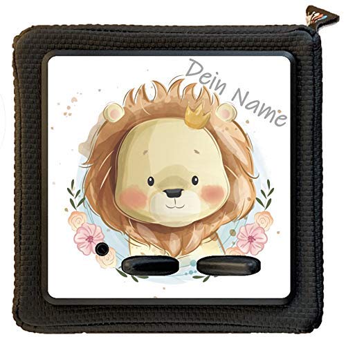 Fräulein Lotti - Motivfolie und Schutzfolie als Zubehör für die Toniebox 1 - Löwe | Selbstklebend | Passgenau | Form wählbar | Optional mit Namen